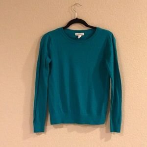 FOREVER 21 - TEAL LONG SLEEVE TOP